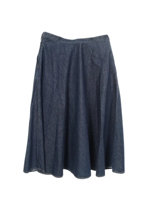 Gucci Pre-Owned 2010s flared midi denim skirt - Blue
