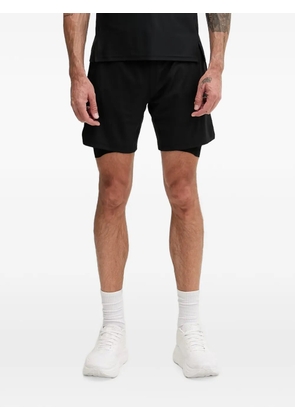 X BIONIC logo-print panelled shorts - Black