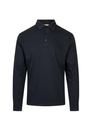 Agnona long-sleeve polo shirt - Blue