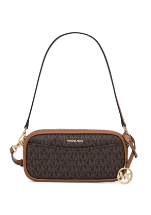 Michael Michael Kors logo-print shoulder bag - Brown
