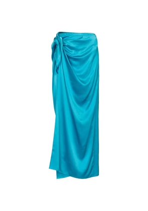 Balenciaga Easywrap midi skirt - Blue