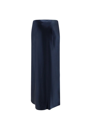 Vince satin side-slit slip maxi skirt - Blue