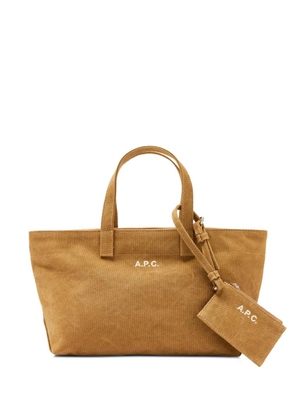 A.P.C. Le Drummer toile small bag - Neutrals