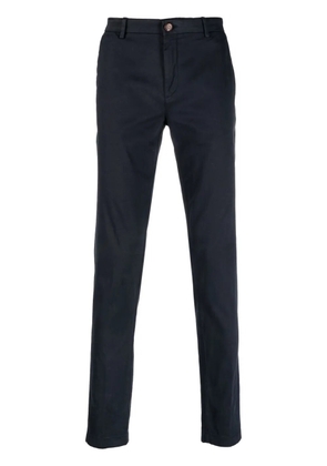 Boggi Milano straight-leg stretch-cotton chino trousers - Blue