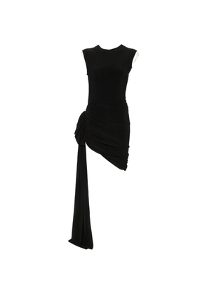 Norma Kamali draped mini dress - Black