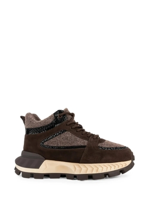 LINDA BAUMANN panelled sneakers - Brown