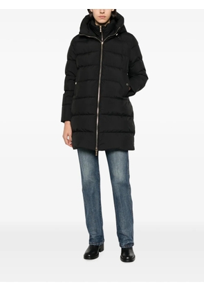 Moorer Klie quilted hooded coat - Black