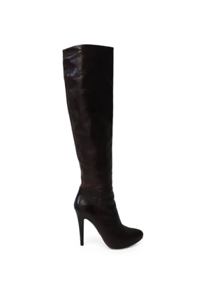 Prada Pre-Owned knee-high leather boots - Brown