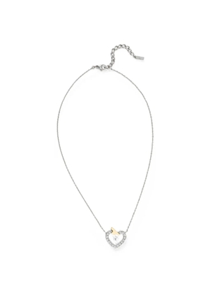Trussardi heart embellished necklace - Silver
