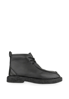 LINDA BAUMANN lace-up leather ankle boots - Black