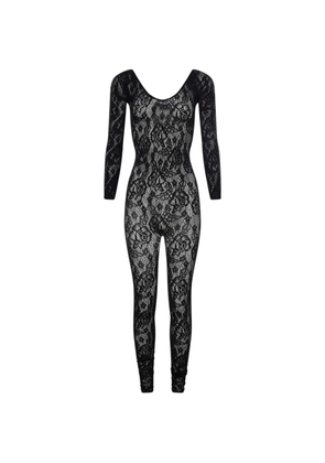 Wolford floral-lace semi-sheer jumpsuit - Black
