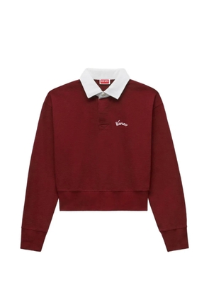 Kenzo logo-embroidered polo-collar sweater