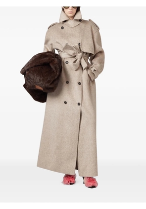 Giuseppe Di Morabito double-breasted belted coat - Neutrals