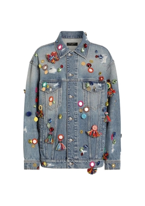 Dolce & Gabbana denim jacket with applications - Blue
