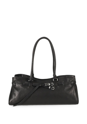 Marge Sherwood Grandma buckle-detail leather shoulder bag - Black