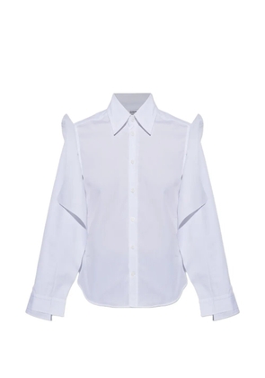 VETEMENTS ruffle-trimmed shirt - White