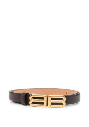 Balenciaga Bolero BB logo-buckle leather belt - Brown