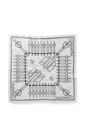 Valentino Garavani foulard (60X60) - White