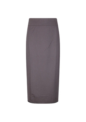 Labo Art elasticated-waistband pencil midi skirt - Grey