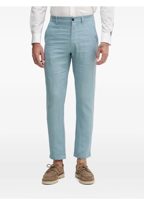 Trussardi embroidered-logo slim-fit trousers - Blue
