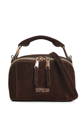 Essentiel Antwerp Mini Kyla suede shoulder bag - Brown