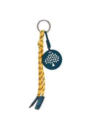 Mulberry Rope logo-cutout keyring - Yellow