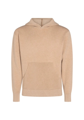 Canali knitted pouch-pocket hoodie - Neutrals