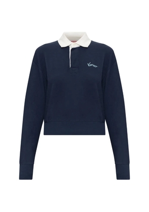 Kenzo Varsity embroidered-logo polo shirt - Blue