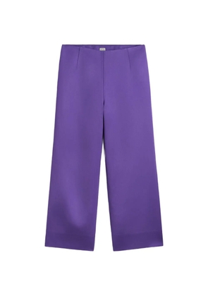 TOTEME fluid satin trousers violet - Purple