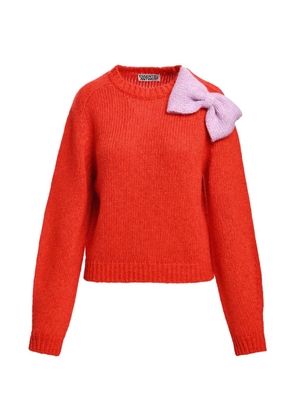 Essentiel Antwerp Kollier bow-embellished sweater - Red
