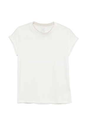 Eleventy contrast-trim cap-sleeve T-shirt - White