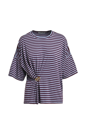 Essentiel Antwerp striped gathered T-shirt - Blue