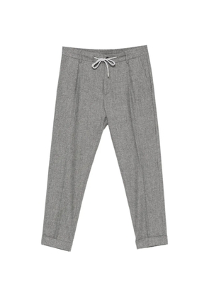 Eleventy drawstring pleated trousers - Grey