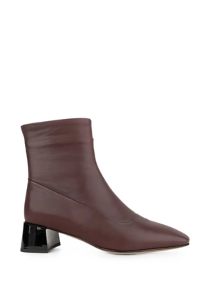 LINDA BAUMANN block-heel ankle boots - Purple