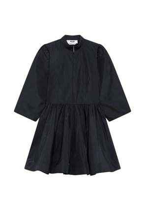 MSGM high-neck gathered-skirt mini dress - Black