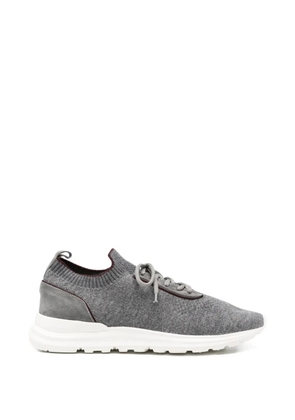 Eleventy panelled knit sneakers - Grey