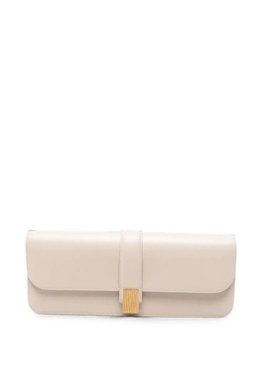 KHAITE Blake leather clutch bag - Neutrals