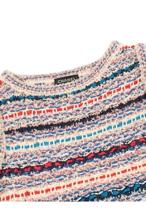 CHANEL Pre-Owned 1986-1988 Gripoa button knit dress - Pink