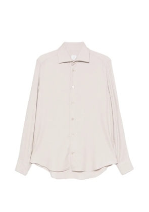 Eleventy twill-weave long-sleeve shirt - Neutrals