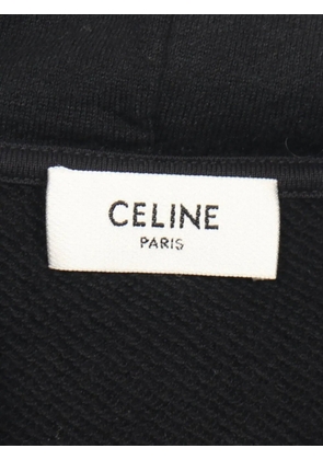 Celine Pre-Owned 00s Triomphe embroidery zip-up hoodie - Black