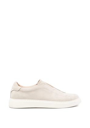 Eleventy slip-on leather sneakers - Neutrals