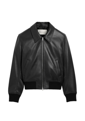 AMI Paris lamb-leather zipped jacket - Black