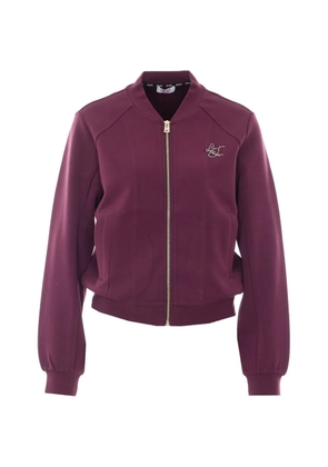 LIU JO sequin-embellished zip-up sweater - Purple