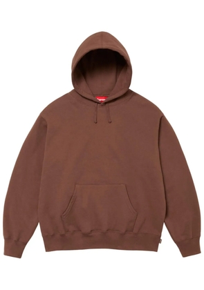 Supreme satin-appliqué 'Brown' hoodie
