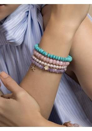 Sydney Evan paw charm bracelet - Blue