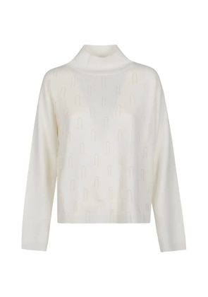 Fabiana Filippi bead-embellished high-neck sweater - White