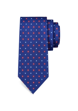 Bona Furtuna floral-pattern tie - Blue