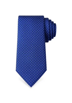 Bona Furtuna geometric-pattern tie - Blue