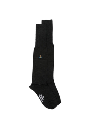 Vivienne Westwood Orb-embroidered socks - Grey