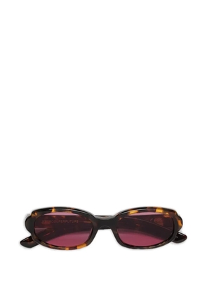 Retrosuperfuture Esatto tortoiseshell-effect oval-frame sunglasses - Brown